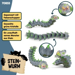Figurina de colectie Schleich ELDRADOR Steinwurm 70853, 26 x 5 x 4 cm, pentru copii de la 7 ani - Img 3