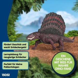 Figurina Dinozaur Dimetrodon Schleich 15052, 15 x 7 x 9 cm, Detalii Autentice - Img 6