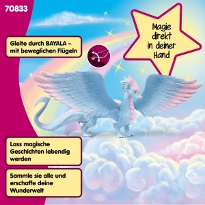 Figurina Dragon Schleich BAYALA Kristalldrache, 32 x 25 x 15 cm, Albastru-Roz - Img 4