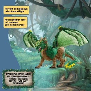 Figurina Dschungeldrache Schleich 70791 28 x 17 x 11 cm pentru copii de la 7 ani - Img 7