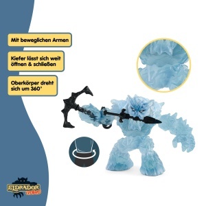 Figurina Eismonstru Schleich ELDRADOR 70146, 24 x 9 x 14 cm, pentru copii de la 7 ani - Img 5
