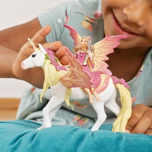 Figurina Feya cu Pegasus-Einhorn Schleich BAYALA Detalii fine, 3 piese, 5 ani - Img 2