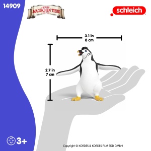 Figurina Juri Schleich - Pinguin din Scoala Animalelor Magice, 9 x 3 x 7 cm - Img 6