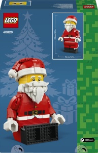 Figurina LEGO Mos Craciun 40820, 27 cm, 761 piese, decoratiune festiva - Img 10