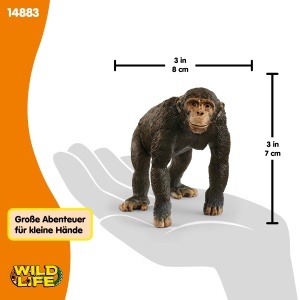 Figurina Schimpanze Schleich WILD Life 9 x 5 x 7 cm, Detaliu Realist, Ab 3 Ani - Img 5