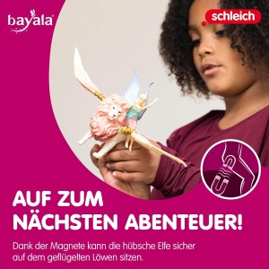 Figurina Schleich BAYALA - Elfa pe leu zburator, 25 x 8 x 19 cm - Img 5