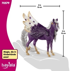 Figurina Schleich Pegasus Stute cu aripi lila, 13 x 4 x 13 cm - Img 6