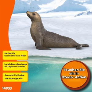 Figurina Seelowe Schleich 14933, 11 x 10 x 7 cm, Detalii Realiste - Img 4