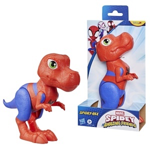 Figurina Spidey-Rex Marvel, 22,8 cm, Culoare Rosie, Pentru Copii 3 - Img 2