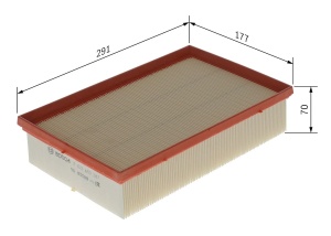 Filtru de aer BOSCH F026400287 pentru masini, rezistent la caldura si umiditate - Img 5