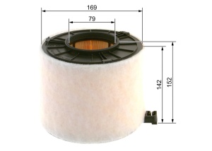 Filtru de aer Bosch F026400422 pentru masini - inalta rezistenta la umiditate si rupere - Img 2
