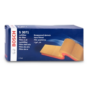 Filtru de aer Bosch S3071 pentru masini - rezistent la umezeala si praf, set de 2 - Img 6