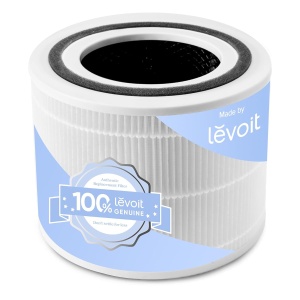 Filtru de aer LEVOIT Core 300S, HEPA, eficient impotriva alergenilor, alb