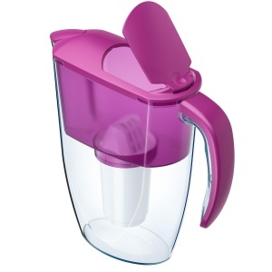 Filtru de apa AQUAPHOR Smile Cyclamen, 2.9L, design compact, include 1 cartus A5 - Img 7