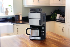 Filtru de cafea Russell Hobbs cu rasnita Thermo Jug [Temporizator digital, cap de dus pentru opt. Extract & Aroma] Grind&Brew (max 10 cani, setare de macinare in 3 etape) Filtru de cafea 25620-56 - Img 8