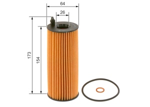 Filtru de Ulei Bosch P7072 pentru Auto - Compatibil cu BMW, Durabilitate Mare - Img 2