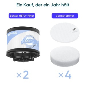 Filtru HEPA Levoit pentru aspirator LVAC 200 MAX si LVAC 300, 99.99 eficienta, 4 filtre - Img 4