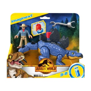 Fisher-Price Imaginext GVV64 Jurassic World Set Dinozaur Stegosaurus si Figurina Dr Grant - Img 6