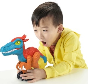 Fisher-Price Imaginext Jurassic World Pyroraptor XL Figurina Dinozaur 25 cm Articulata - Img 3