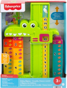 Fisher-Price JCT13 Jucarie Educativa pentru Copii Krokodil cu Numere si Blocuri Stivuibile - Img 7