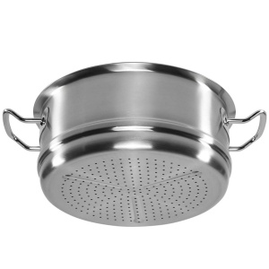 Fissler Original-Profi Collection/Insertie pentru abur din otel inoxidabil (O 28 cm) Insertie pentru abur pentru oala, abur perforat cu inductie - inductie, argintiu - Img 2
