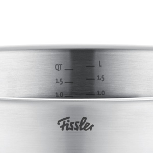 Fissler Pure Collection/Tigaie din otel inoxidabil (O 28 cm) Tigaie neacoperita, scara interioara, margine inalta, garantie de 10 ani - inductie - Img 4