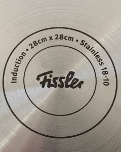 Fissler Tigaie din otel inoxidabil, acoperita (6,5 L - O 28 cm) Cuptor olandez dreptunghiular, cu capac din sticla, se poate folosi pentru cuptor - inductie - Img 6