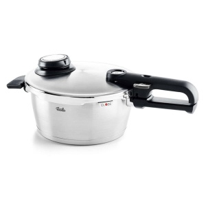 Fissler Vitavit Premium/Oala sub presiune (2,5 L, O 18 cm) Oala sub presiune din otel inoxidabil, 4 niveluri de gatit, incl. insertie - inductie - Img 1