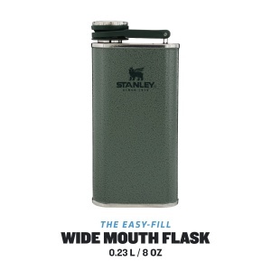 Flacon din otel inoxidabil Stanley 1913, 236ml, verde Hammertone, capac anti-pierdere - Img 3