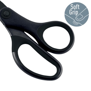 Foarfeca de birou Leitz Titan Anti-Haft, 18 cm, din otel inoxidabil, neagra - Img 4