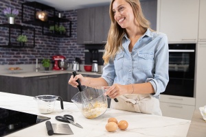 Foarfeca de bucatarie KitchenAid, Onyx-Negru, design ergonomic, otel inoxidabil - Img 5