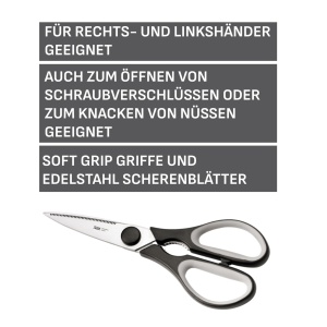 Foarfeca de Bucatarie Silit Varieta 21 cm, Inox, Ergonomica, Cu Deschizator - Img 2