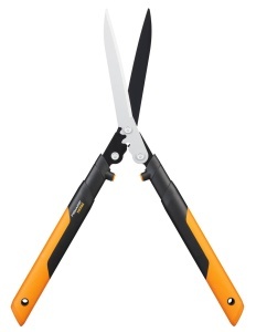 Foarfeca de tuns gard viu Fiskars PowerGear X HSX92 63 cm lame antiaderente negruportocaliu