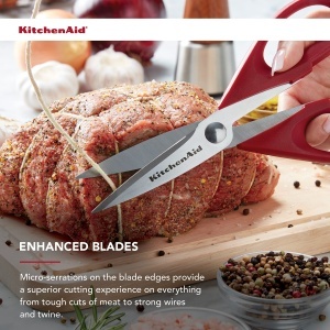 Foarfeca multifunctionala KitchenAid RedBlack cu lame din otel inoxidabil - Img 3
