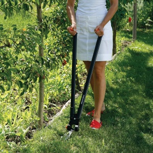 Foarfeca multifunctionala pentru gard viu si gazon Fiskars PowerLever GS53, lungime 91 cm, negruportocaliu - Img 6