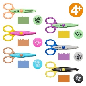 Foarfeca pentru copii Fiskars Kidzors, 6 bucati, lungime 13 cm, multicolora - Img 3