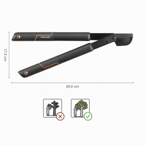 Foarfeca pentru crengi Fiskars L28, 50 cm, Antiaderenta, Negru - Img 3