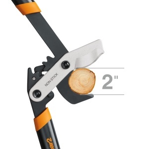 Foarfeca pentru crengi Fiskars PowerGear2 394801, 81 cm, lame otel, negruportocaliu - Img 7