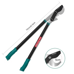 Foarfeca pentru gradina HYCHIKA 74 cm, lame din otel carbon, taiere pana la 50 mm - Img 3