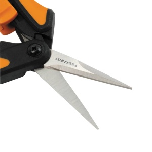 Foarfece de taiere Fiskars Microtip SP13, lungime: 21,5 cm, lame din otel de inalta calitate/maner din plastic, negru/portocaliu, solid, 1051600 - Img 5
