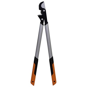 Foarfece de taiere Fiskars PowerGear X Bypass Gear pentru lemn proaspat, acoperit antiaderent, otel de precizie calit, lungime: 80 cm, negru/portocaliu, LX98-L, 1020188 - Img 13
