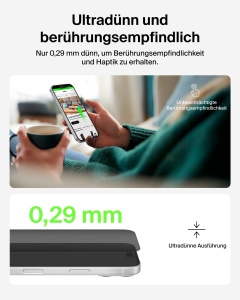Folie de protectie Belkin ScreenForce InvisiGlass pentru iPhone Air, 9H, antireflexiva - Img 6