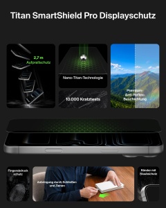 Folie de protectie Belkin Titan SmartShield Pro pentru iPhone 18 Pro 17 Pro, 0.33mm - Img 2