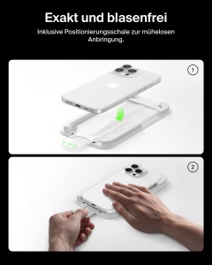 Folie de protectie Belkin UltraGlass 2 pentru iPhone 17 Pro Max, 9H, blocheaza amprentele - Img 7