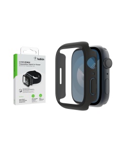 Folii de protectie Belkin TemperedCurve pentru Apple Watch Series 9, 8, 7, Negru - Img 2