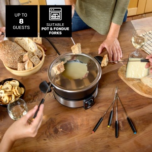 Fondue electric Taurus FF2 1000W 2L negru set pentru 8 persoane - Img 6
