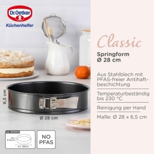 Forma de copt Dr Oetker Classic Springform O28 cm Antiaderenta Hitzebestenta pana la 230degC - Img 3
