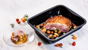 Forma de copt Dr Oetker Maxi Brater Emaille 40x34x8 cm rezistenta la temperaturi inalte - Img 2