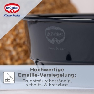 Forma de copt Frankfurter Kranz Dr. Oetker 26 cm Emaille, rezistenta la zgarieturi, albastra - Img 5