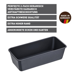 Forma de copt Kaiser La Forme Plus 25x10 cm antiaderenta cu baza emailata rezistenta la temperaturi inalte - Img 2